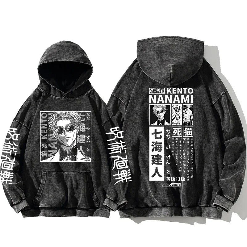 Kento Nanami - Stonewashed Hoodie