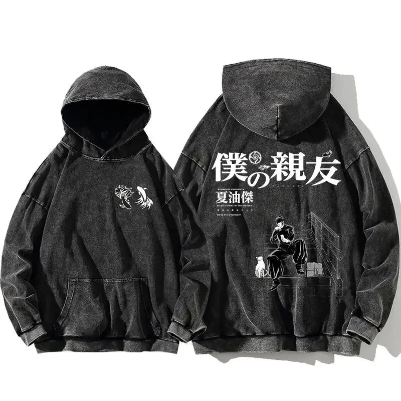 Fated Friends - Stonewashed Hoodies