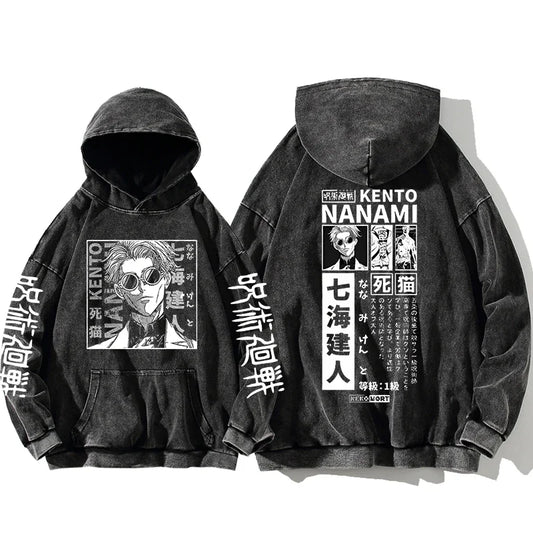 Kento Nanami - Stonewashed Hoodie